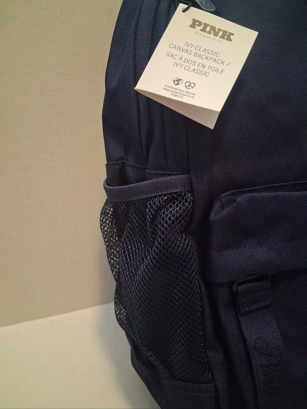 PINK Victoria's Secret Ivy Canvas Backpack NWT